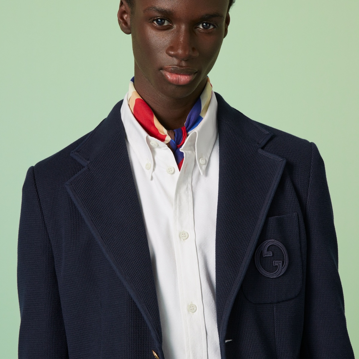 Oxford cotton shirt with embroidery - 3