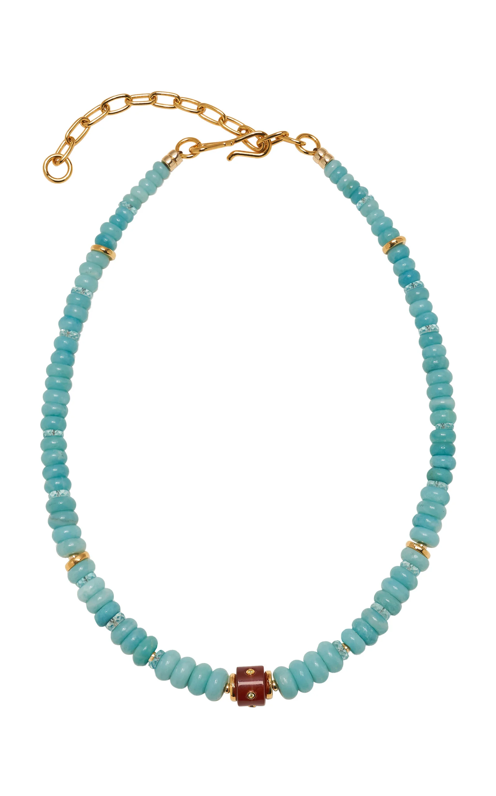 Hidden Stone Necklace blue - 1