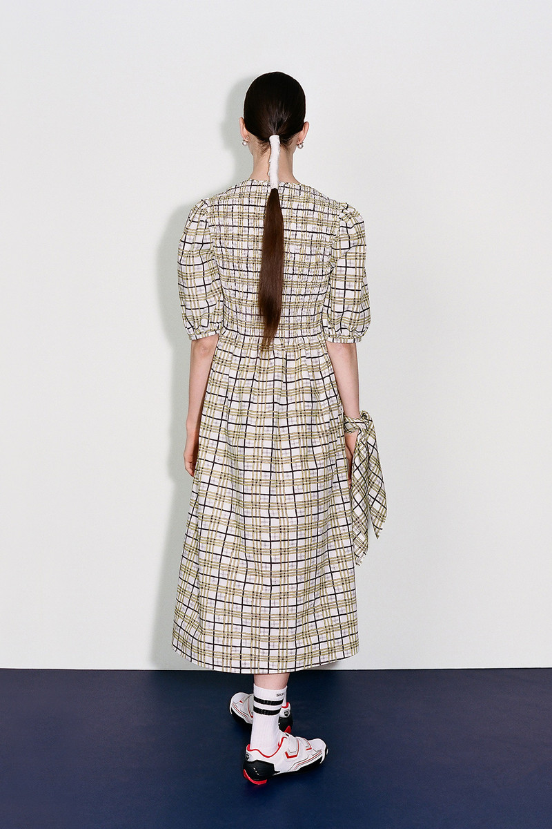 Daria Dress - Yellow/Black Check 4