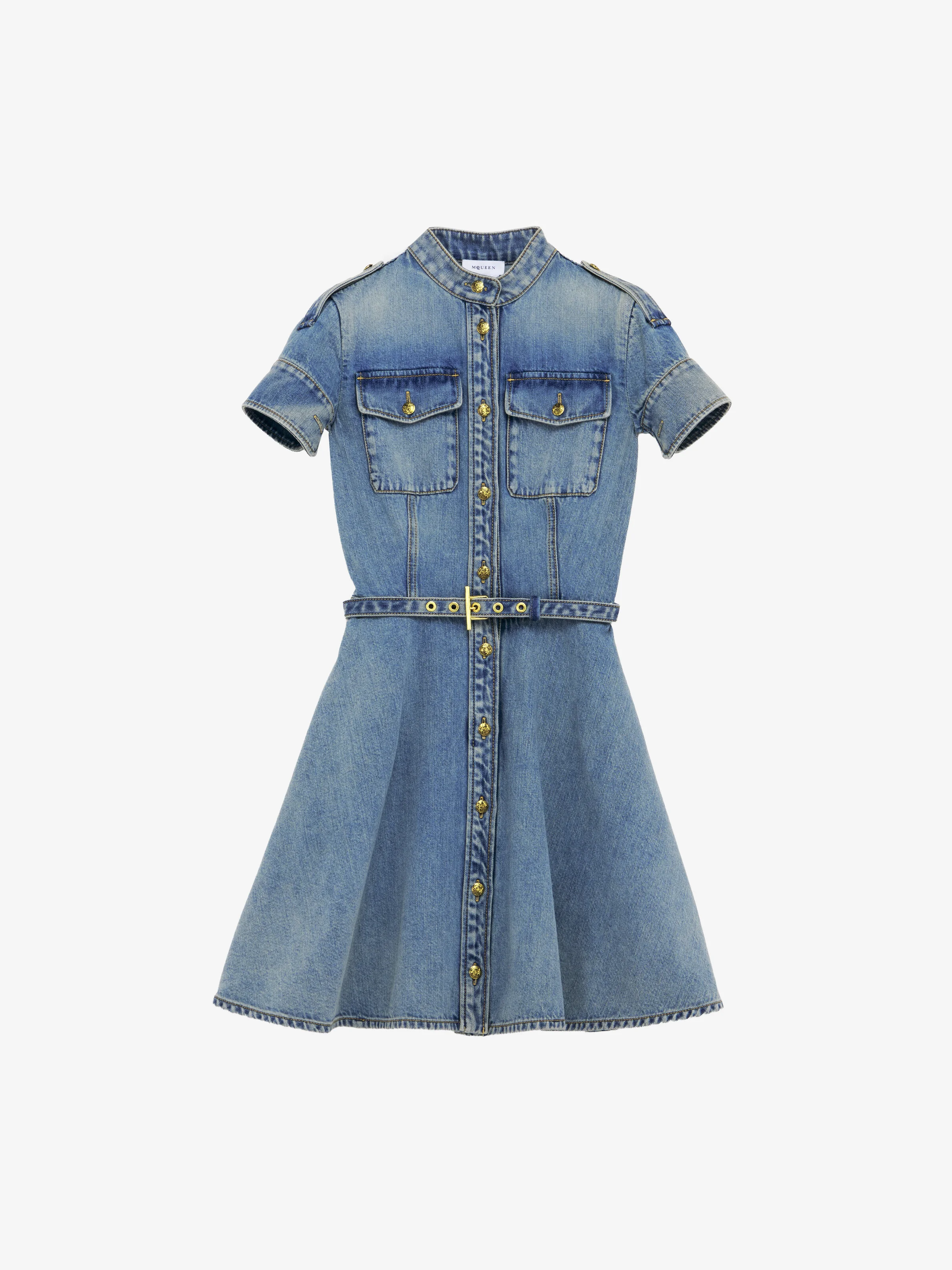 Denim Mini Dress - 1