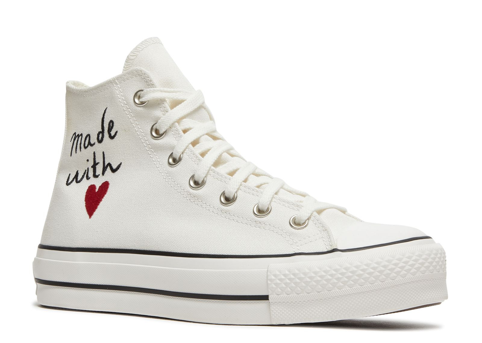 WMNS CHUCK TAYLOR ALL STAR LIFT HIGH 'VALENTINE'S DAY - VINTAGE WHITE' - 2