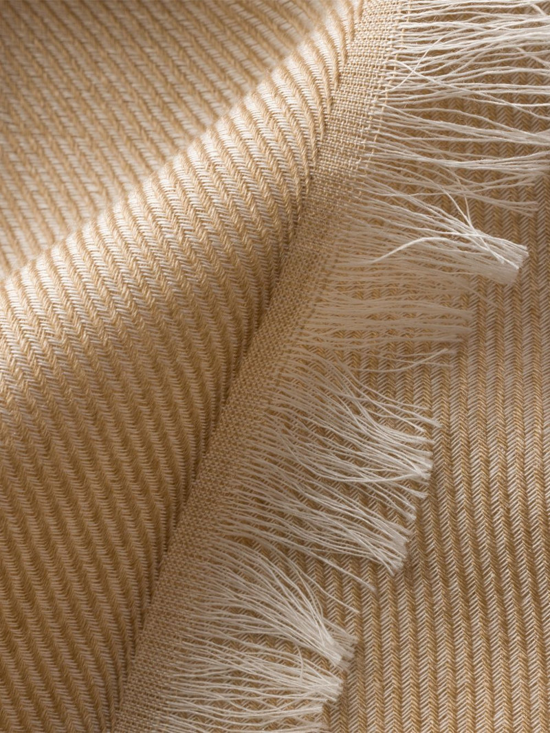 Prada jacquard fringed scarf outlook