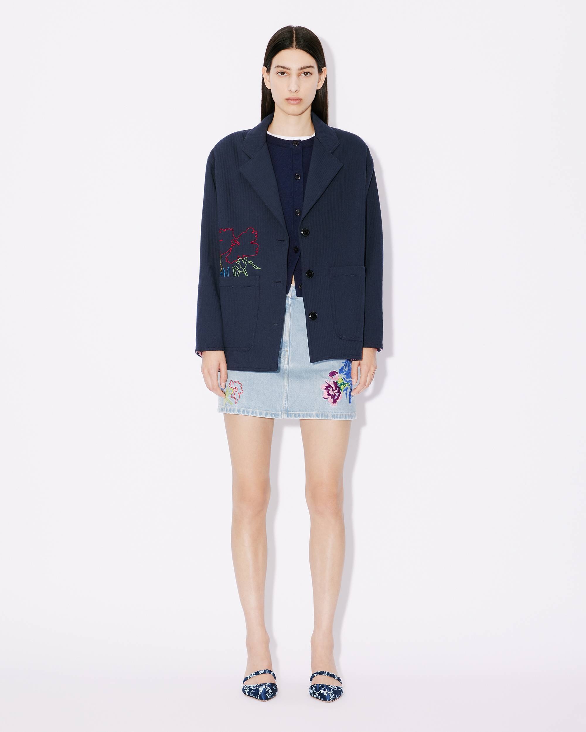 'KENZO Drawn Flowers' embroidered workwear jacket - 5