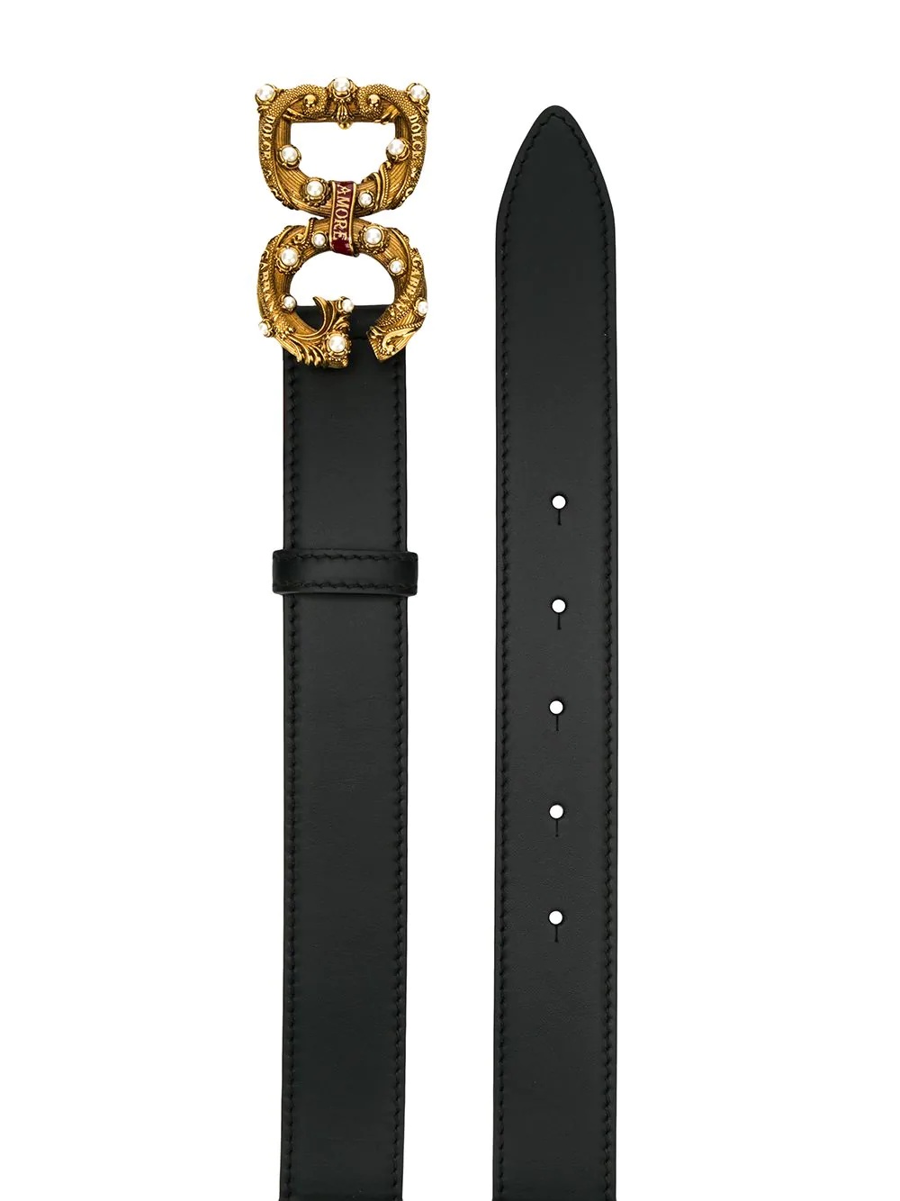 DG Amore logo buckle belt - 2