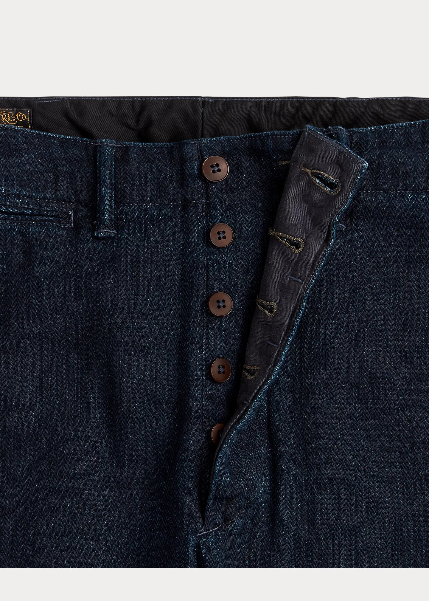 Indigo Herringbone Officer’s Pant - 7