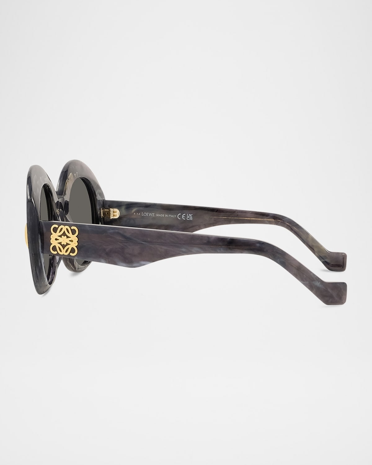 Oval Acetate Sunglasses W/ Anagram - 4