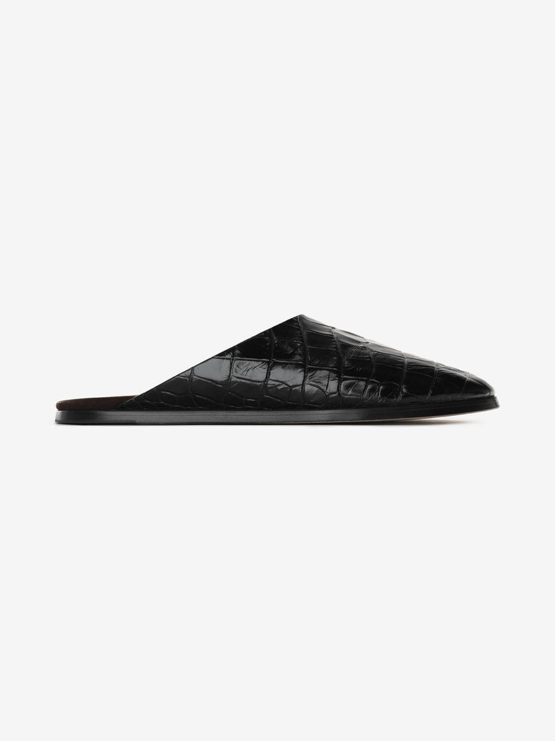 Croc Embossed Slide 1