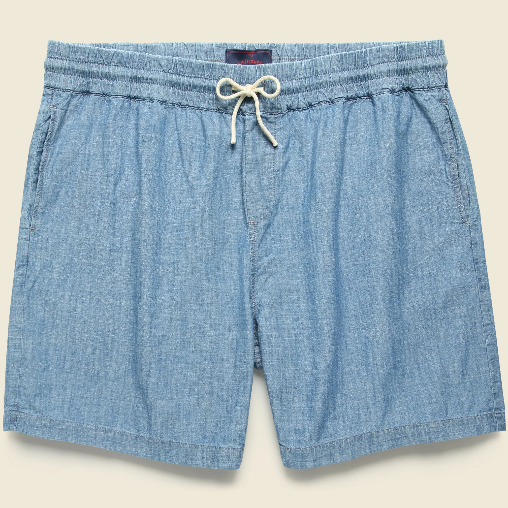 7" Chambray Shorts - Blue - 1