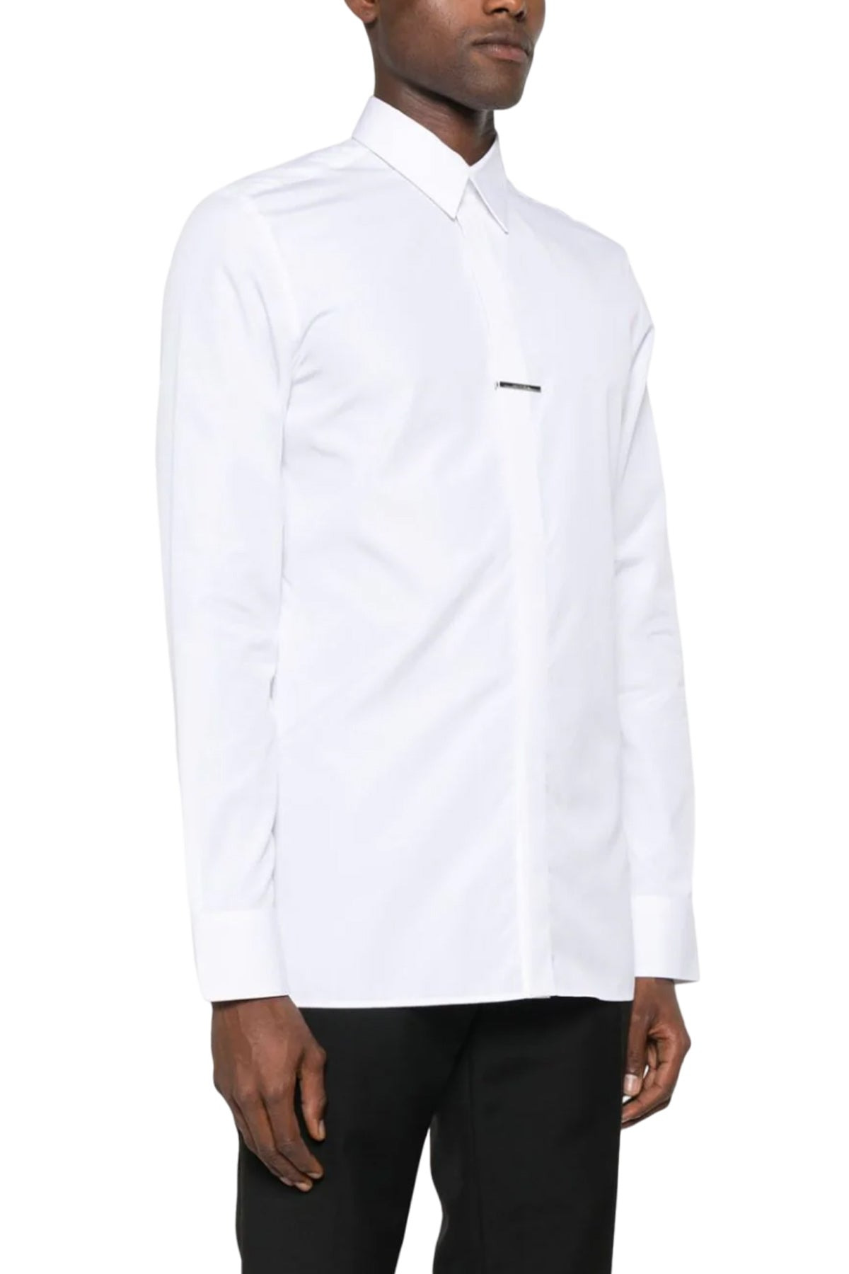 GUSSET-DETAIL COTTON SHIRT - 7