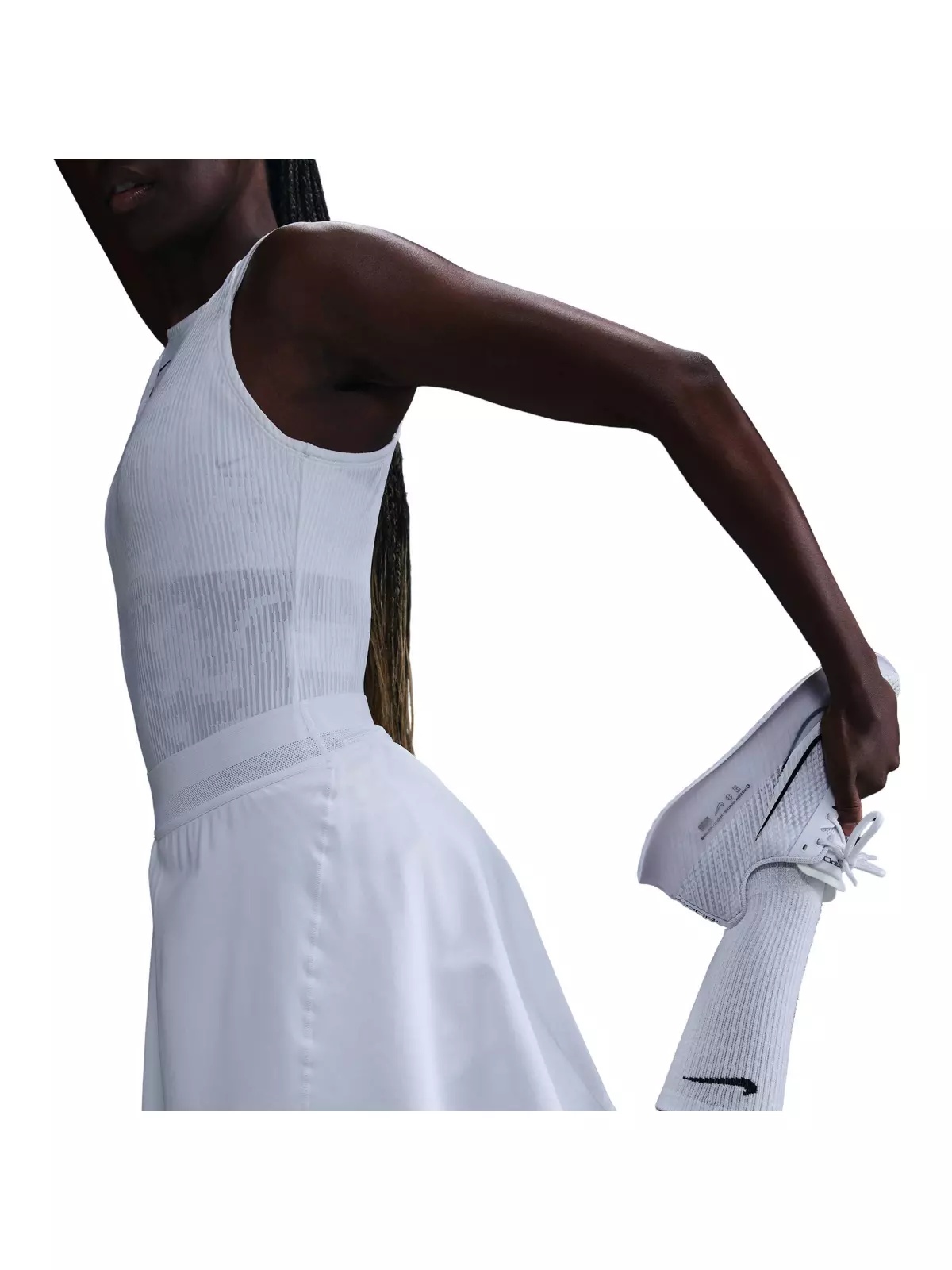Women's Court Dri-Fit Advantage Ace Skirt-White - 2