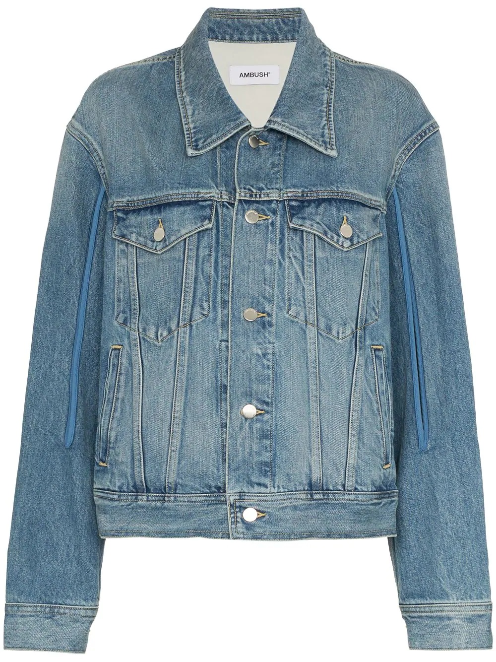 patchwork denim jacket - 1