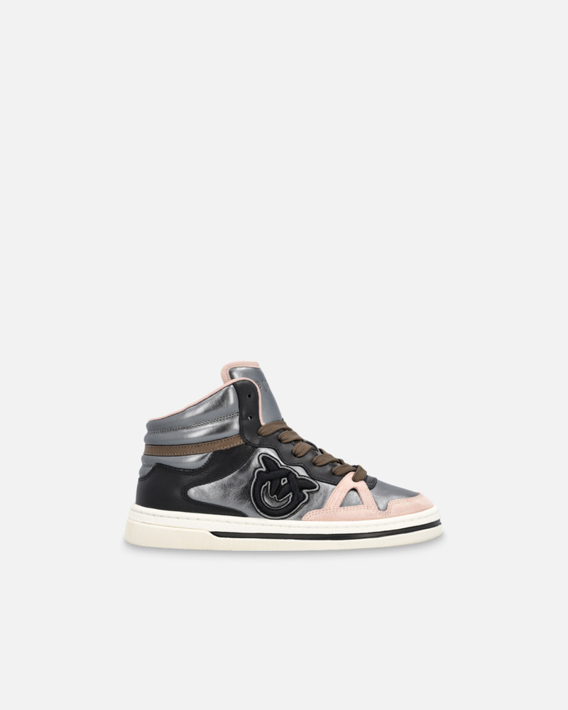 LAMINATED HIGH-TOP SNEAKERS 1