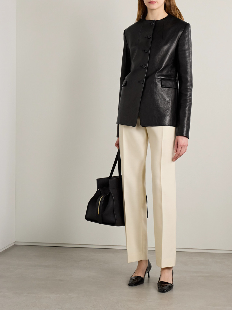 KHAITE Jameson Leather Jacket outlook