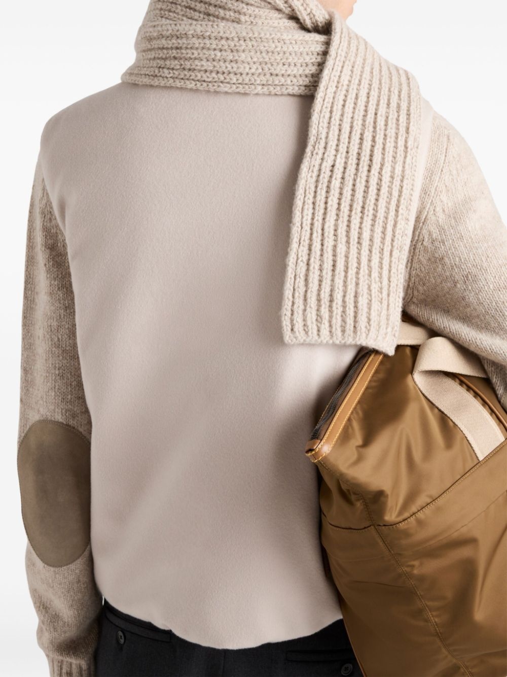 padded cashmere vest - 5