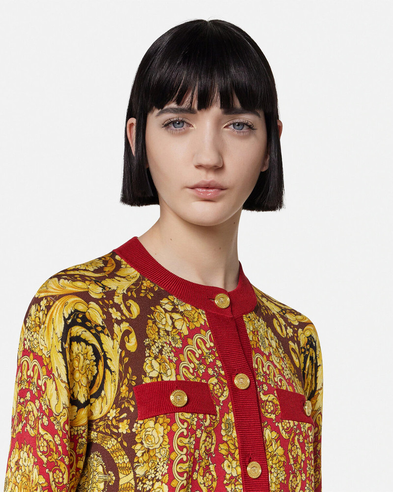 Barocco Silk Knit Cardigan 3