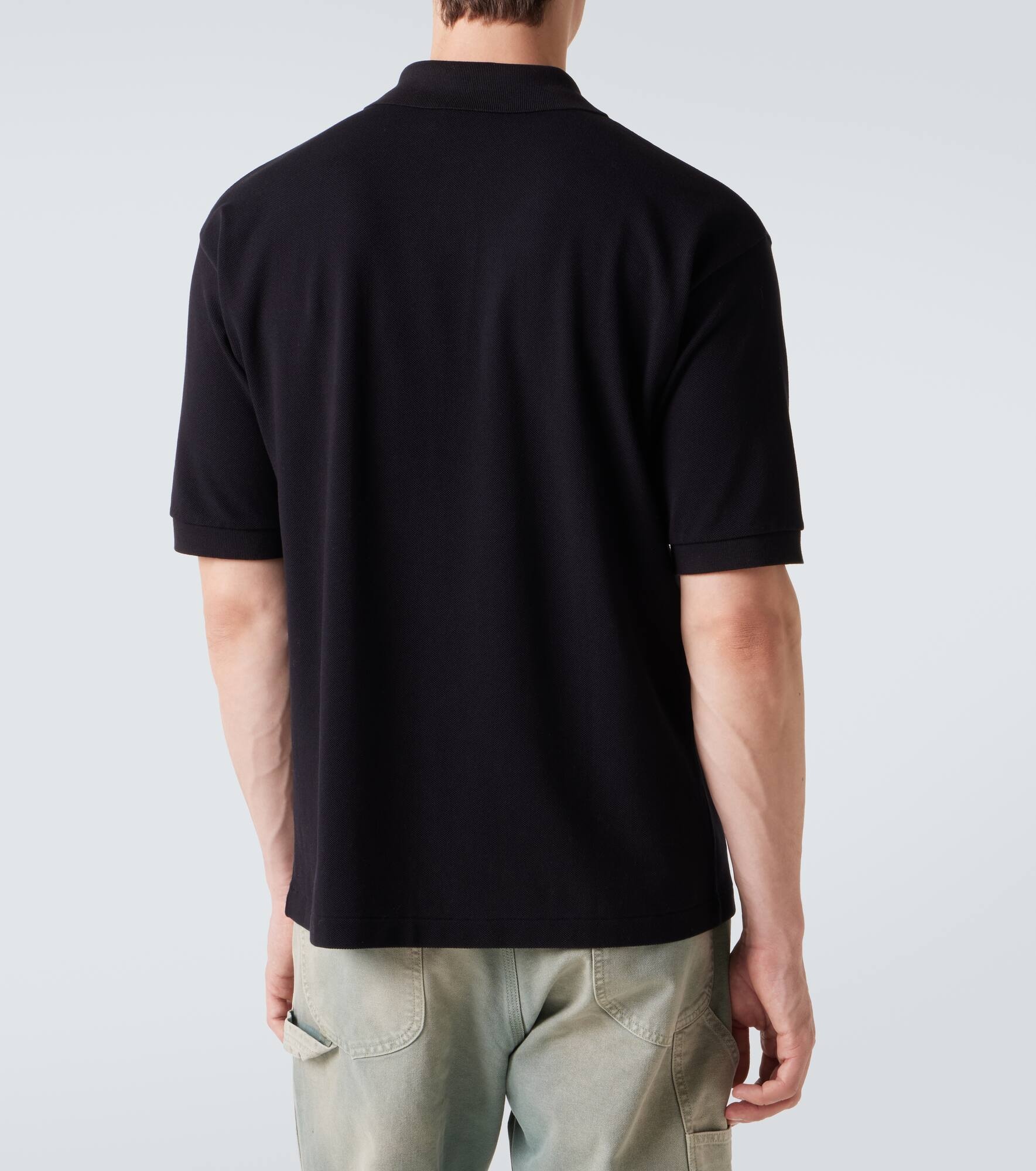 Cotton piqué polo shirt - 4