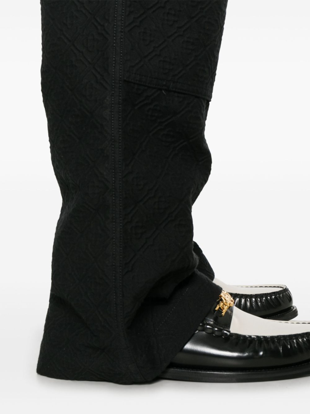 jacquard cargo trousers - 5