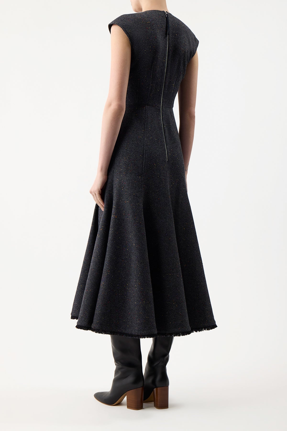 Crowther Dress in Wool Cashmere - 5