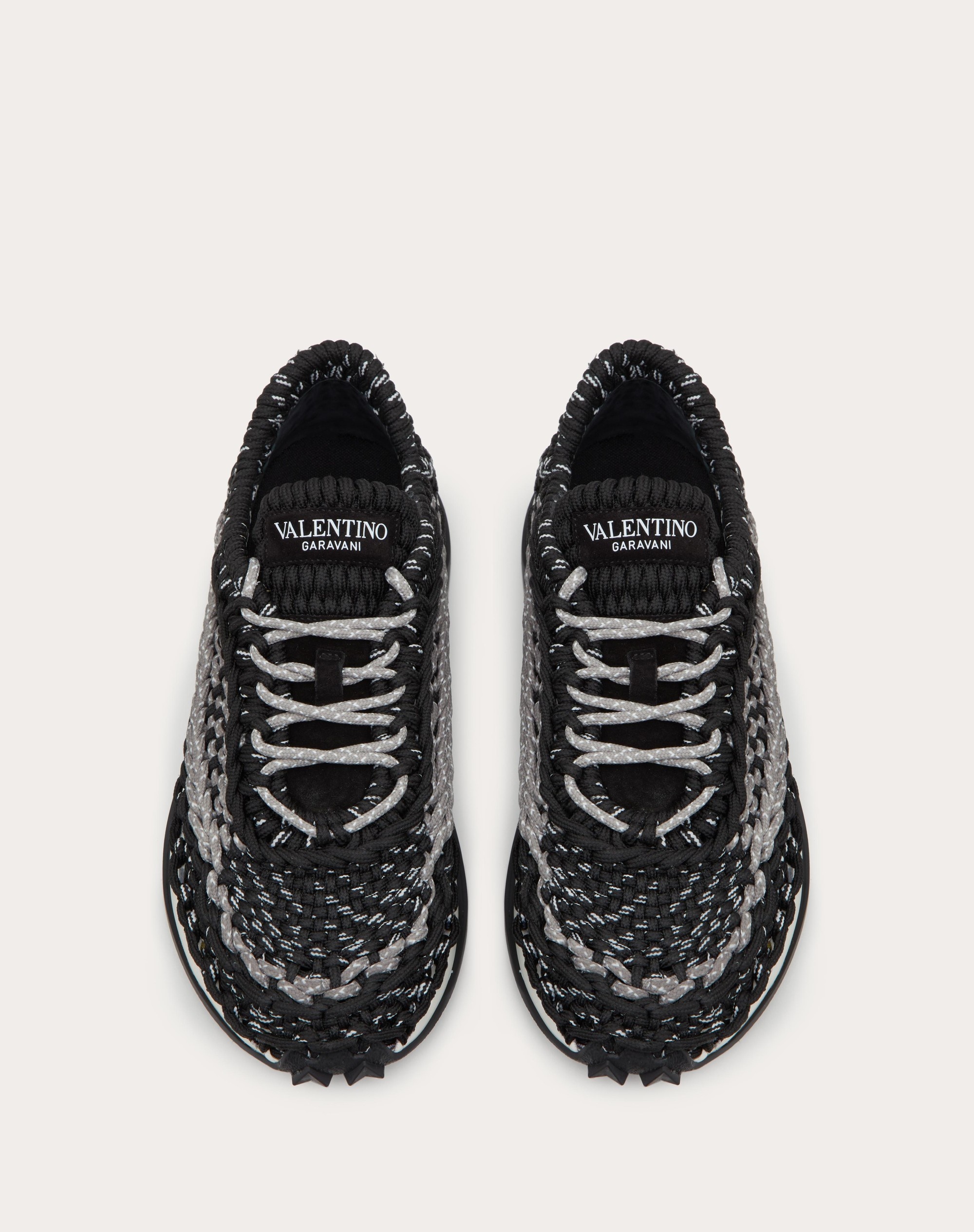 VALENTINO GARAVANI CROCHET SNEAKER IN FABRIC - 4