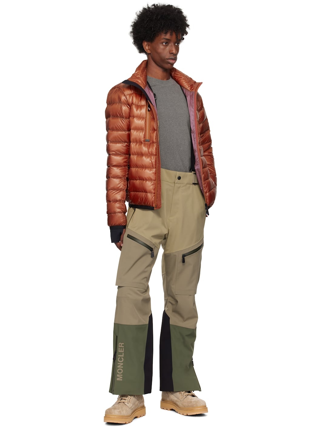 Orange Hers Short Down Jacket - 5