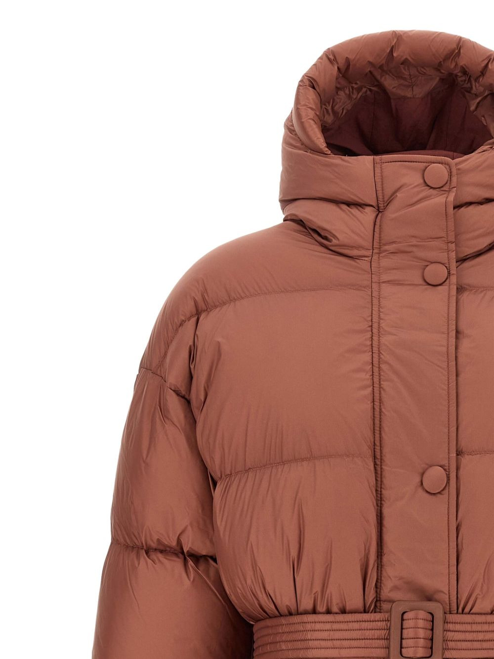 quilted belted jacket - 3