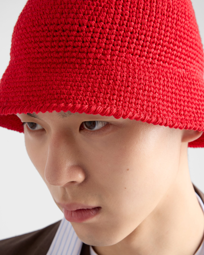 Prada Crochet bucket hat outlook