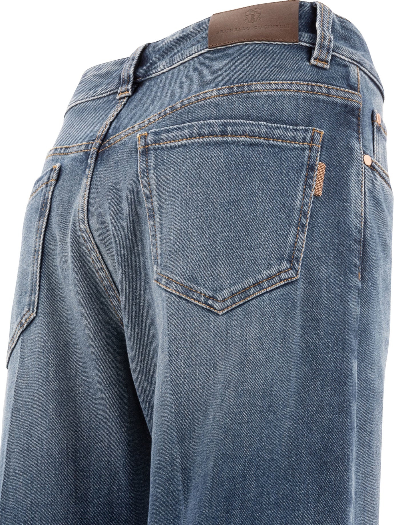 Brunello Cucinelli Jeans With Shiny Tab - 4