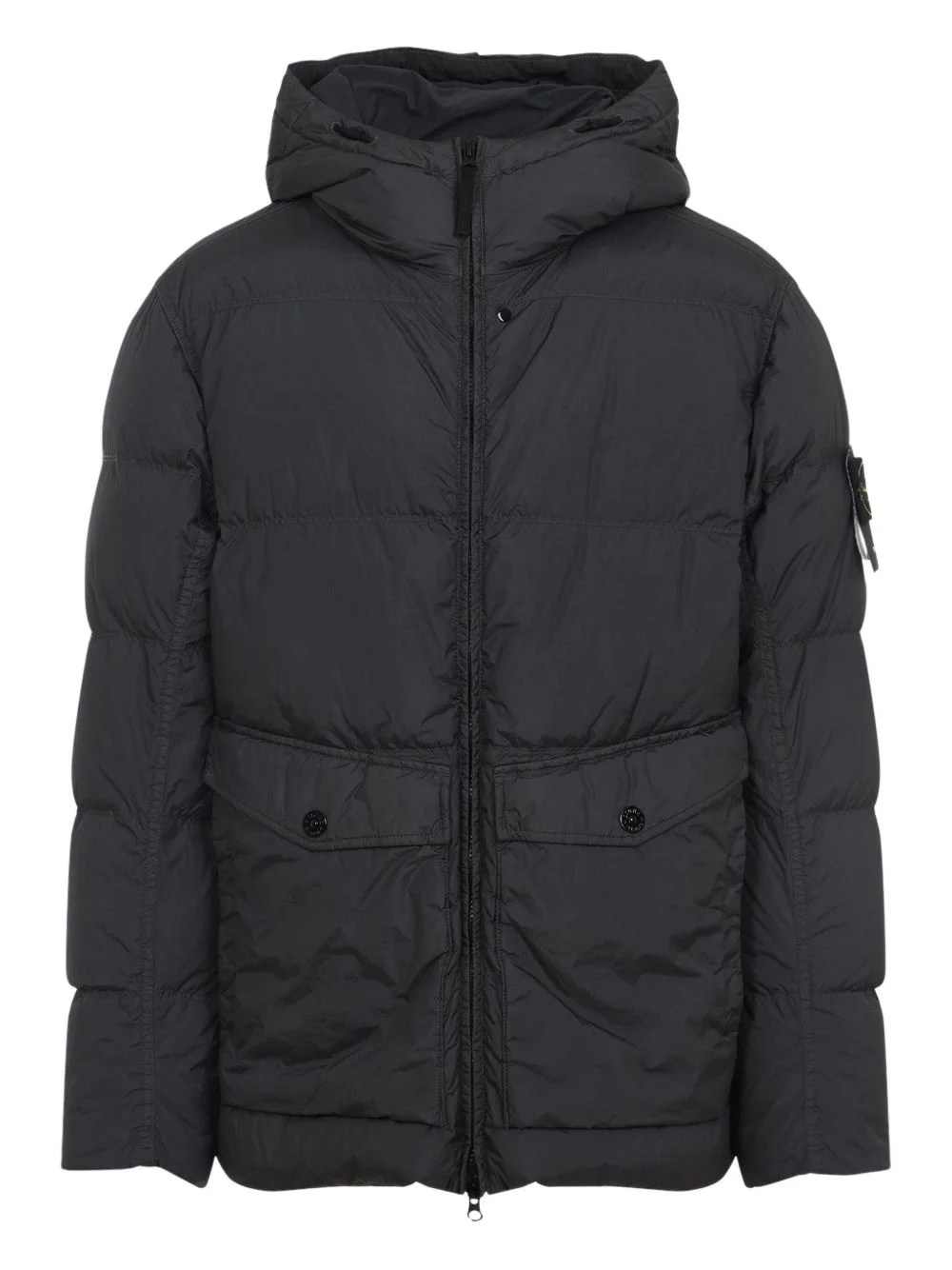 hooded padded coat - 1