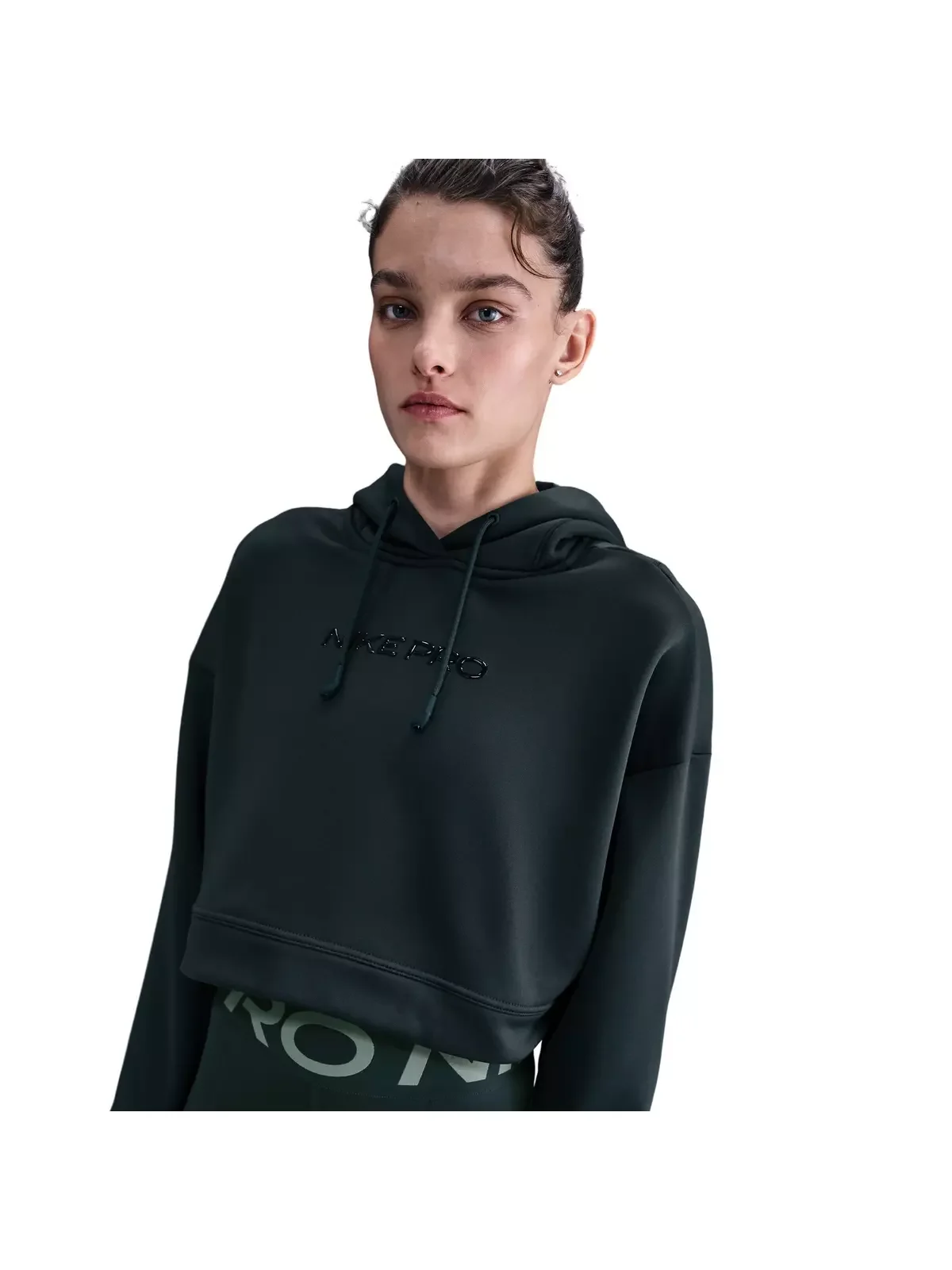 Women's Pro Therma-FIT Fleece Hoodie -Seaweed Green - 1