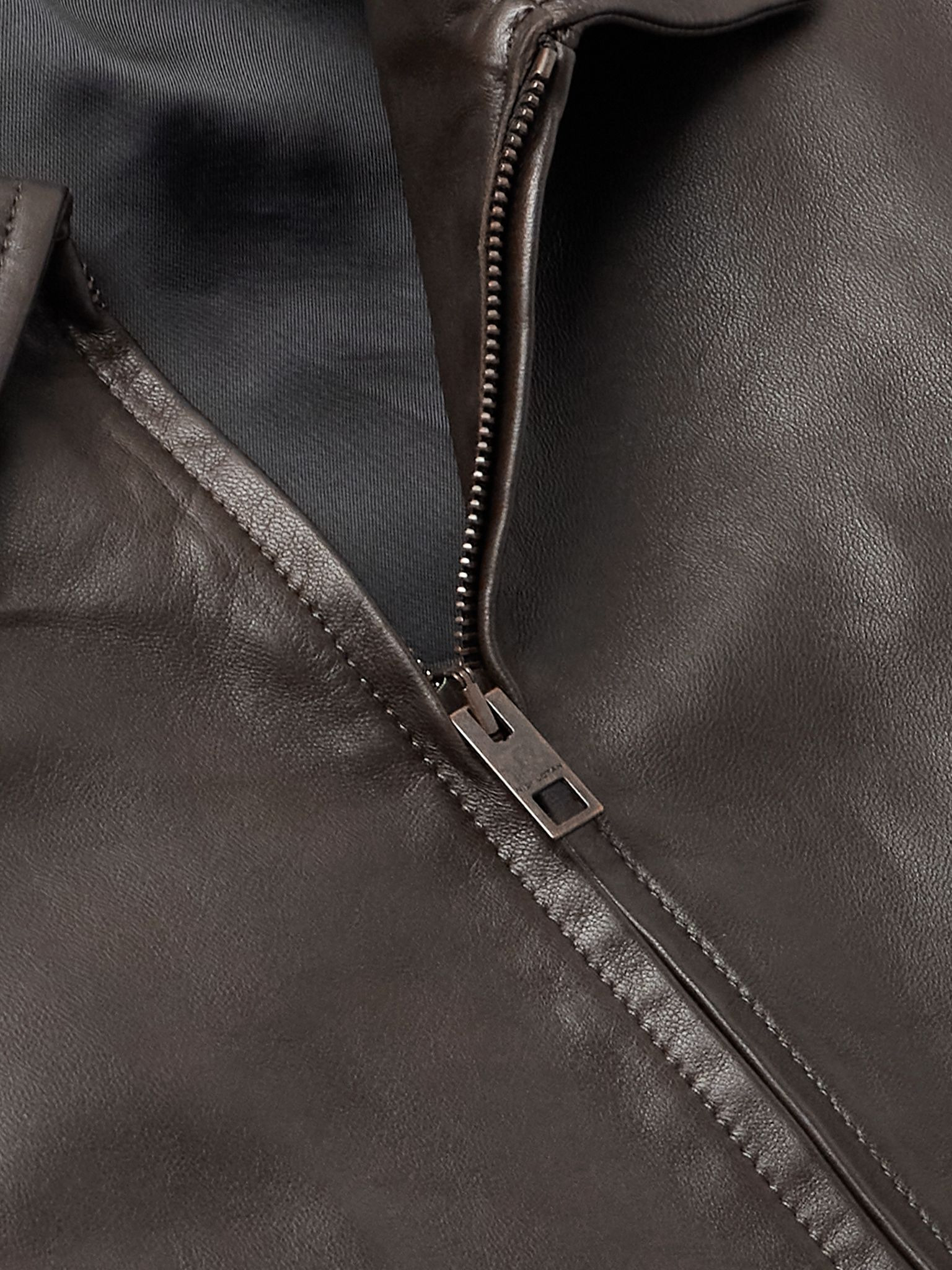 Majorca Leather Jacket Brown - 5