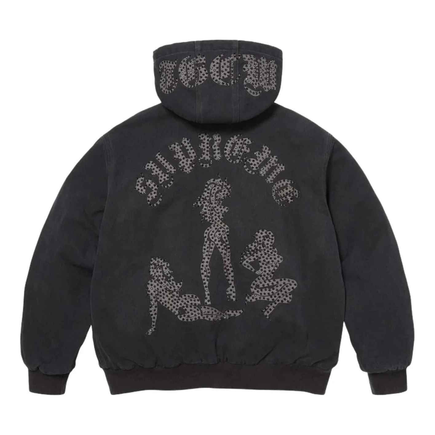 Supreme x The Great China Wall Hooded Work Jacket 'Black' SUP-SS26-185-BLK - 1