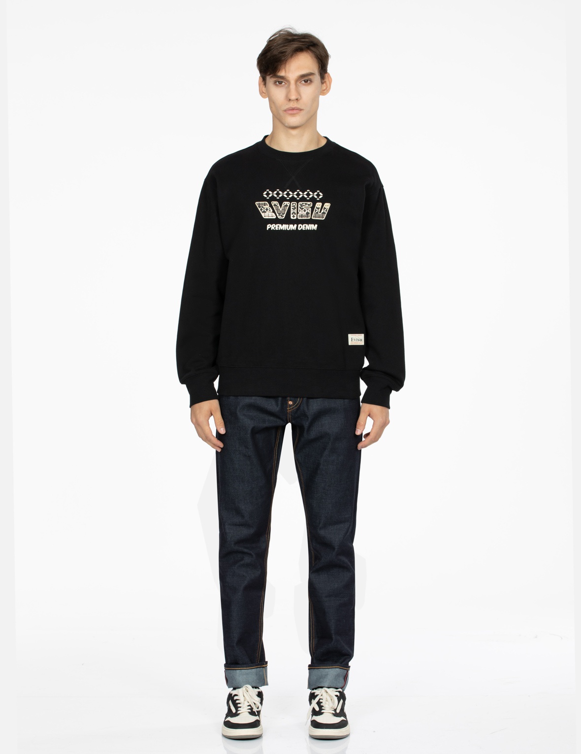 KUMADORI DARUMA DAICOCK PRINT RELAX FIT SWEATSHIRT - 6