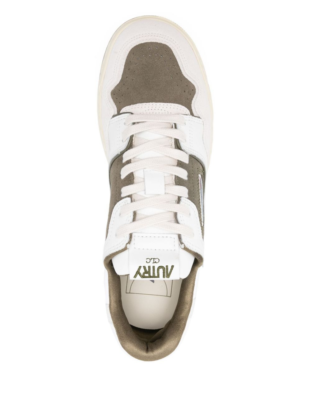 leather panelled trainers - 4