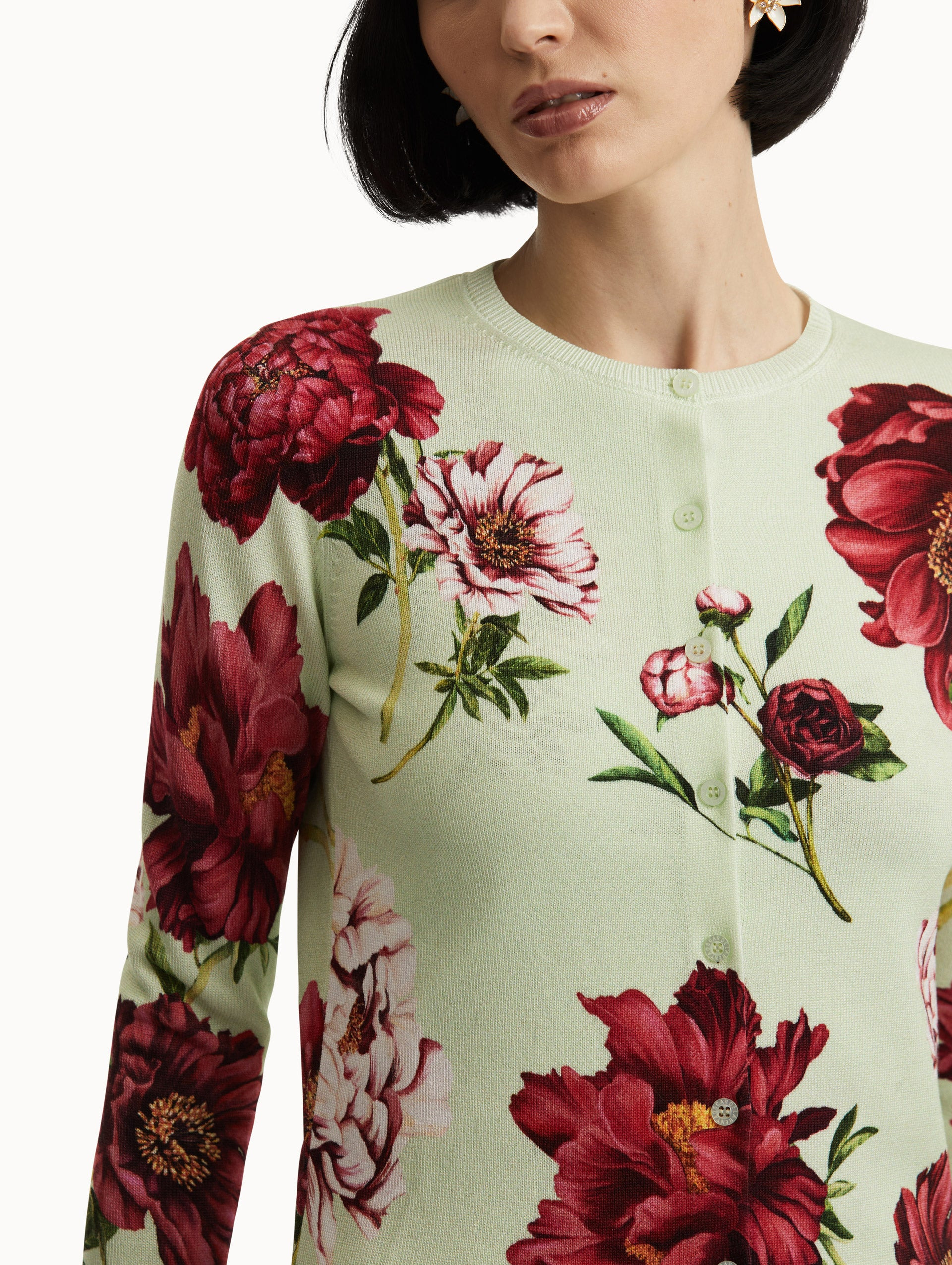 PEONY PRINTED CARDIGAN - 6