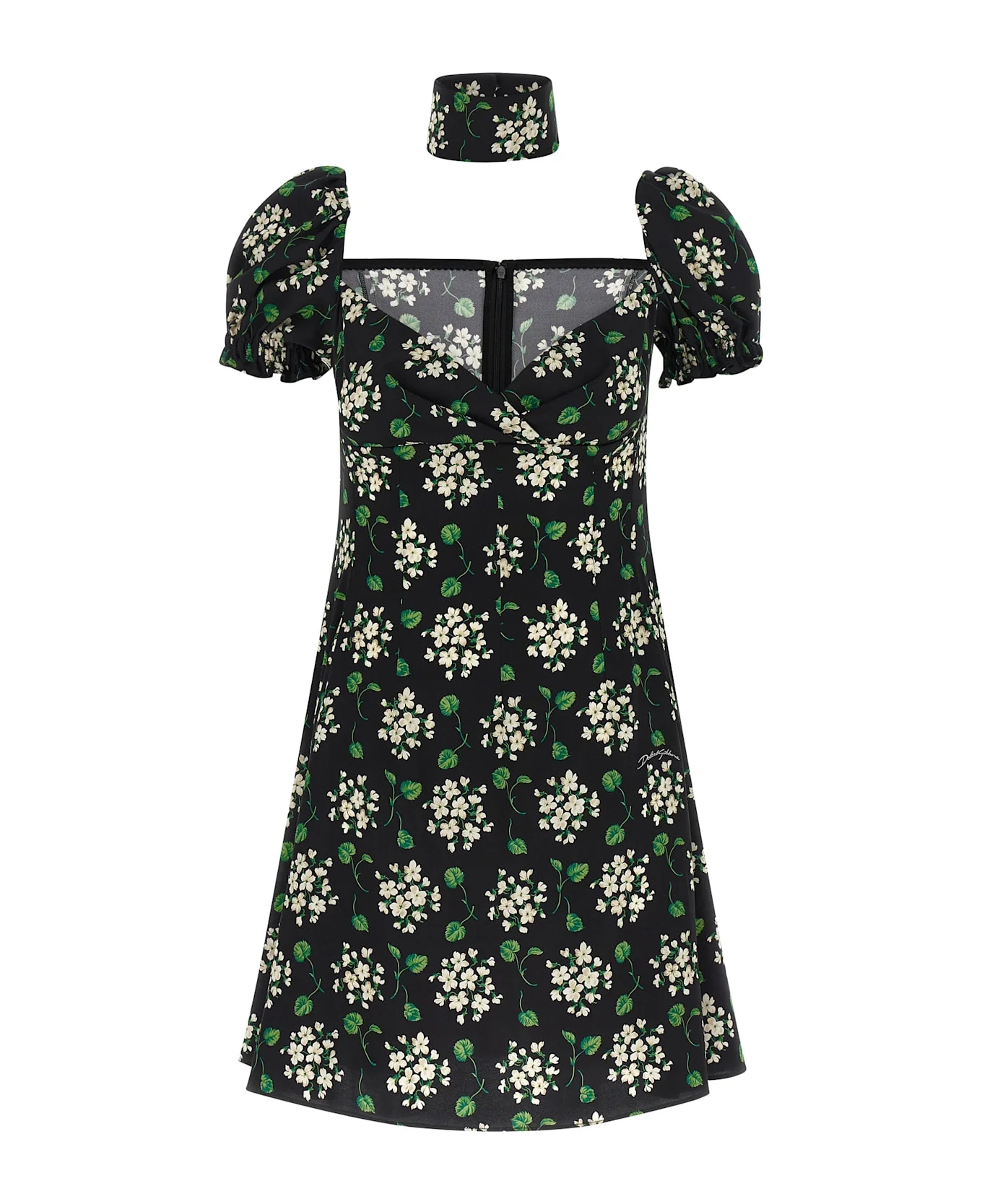 Flower Print Dress - 1