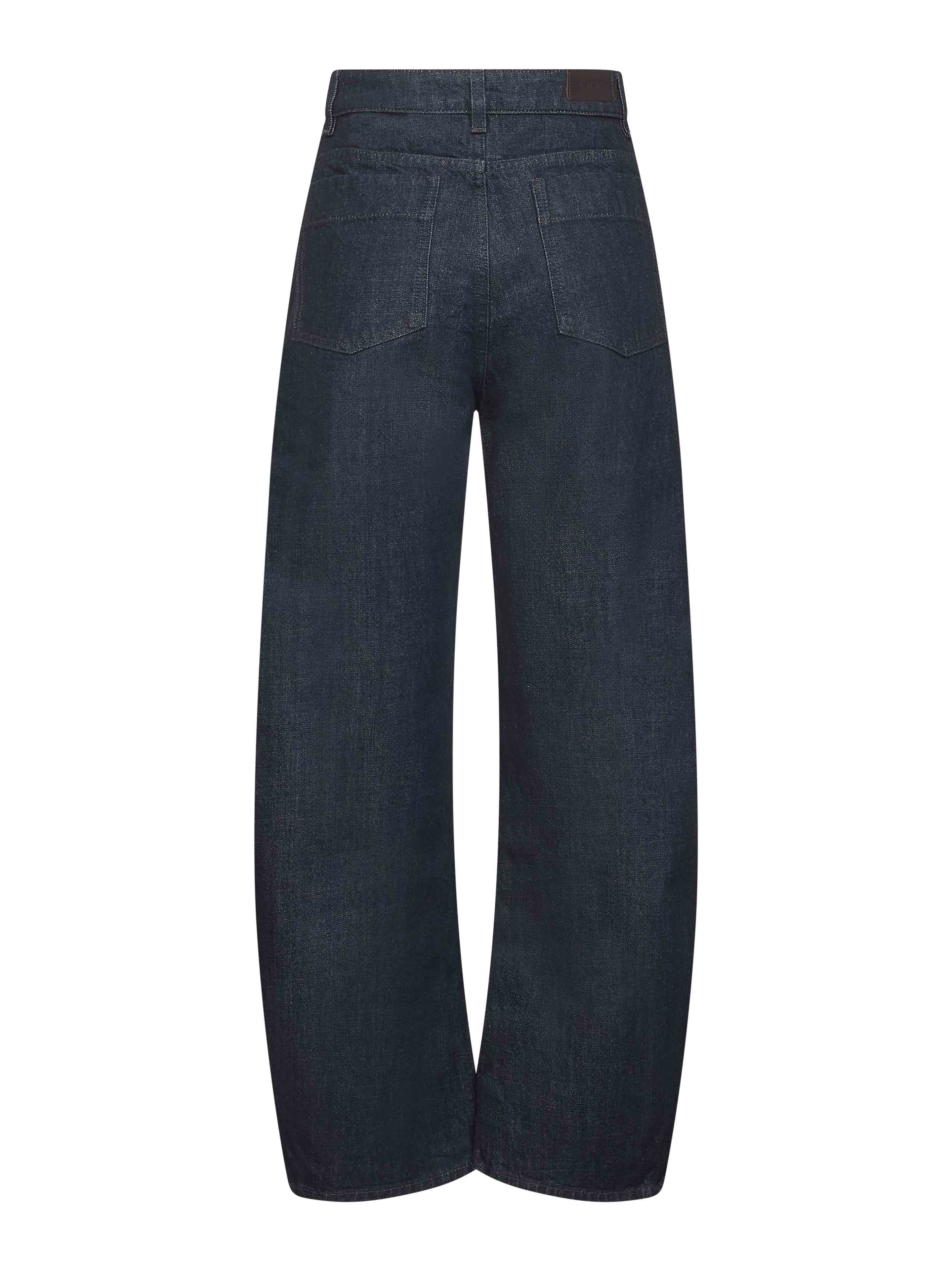 Lemaire Women Blue Denim High Waisted Curved Jeans - 2