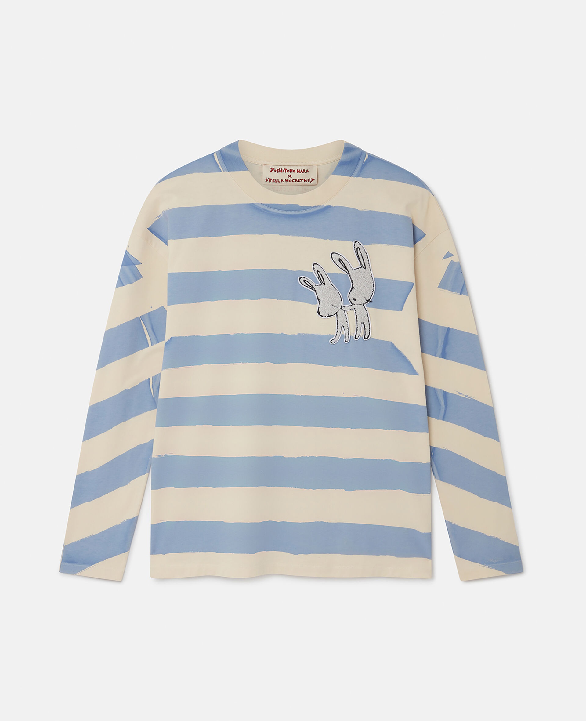 Bunny Embroidery Breton T-Shirt - 1