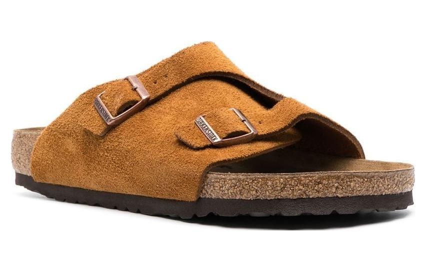 (WMNS) Birkenstock Zrich Suede Leather Narrow Fit 'Mink' 1023891 - 2