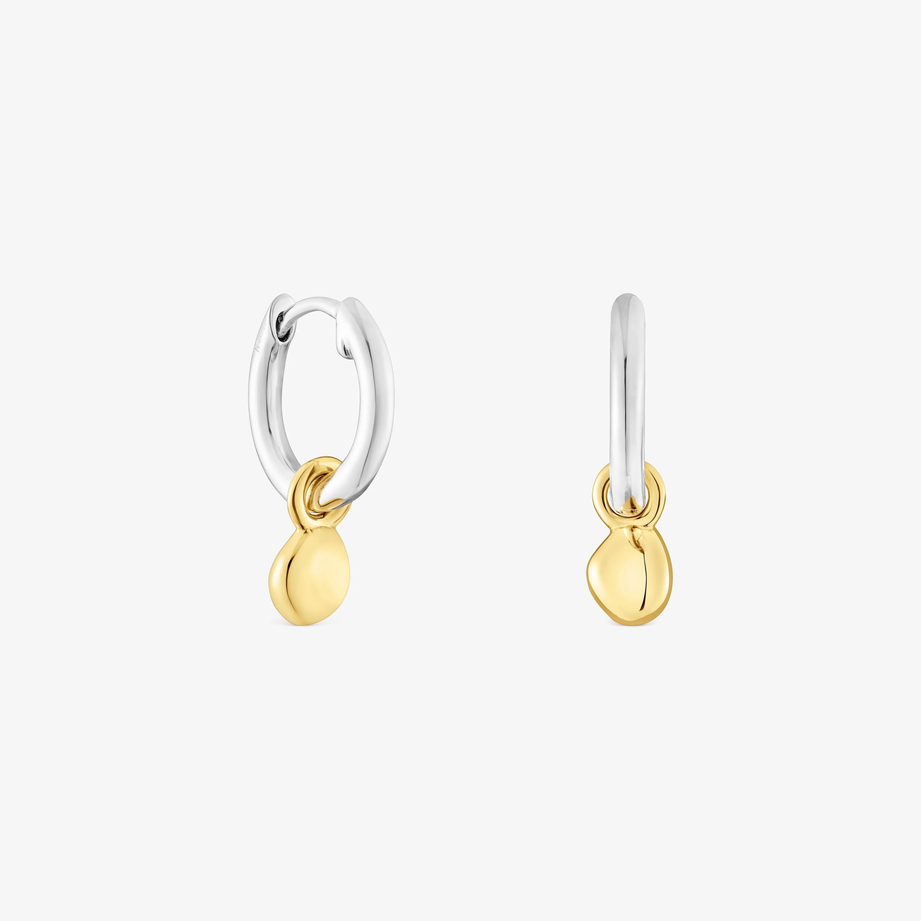 Two-tone TOUS Joy Bits hoop earrings with pendant - 1