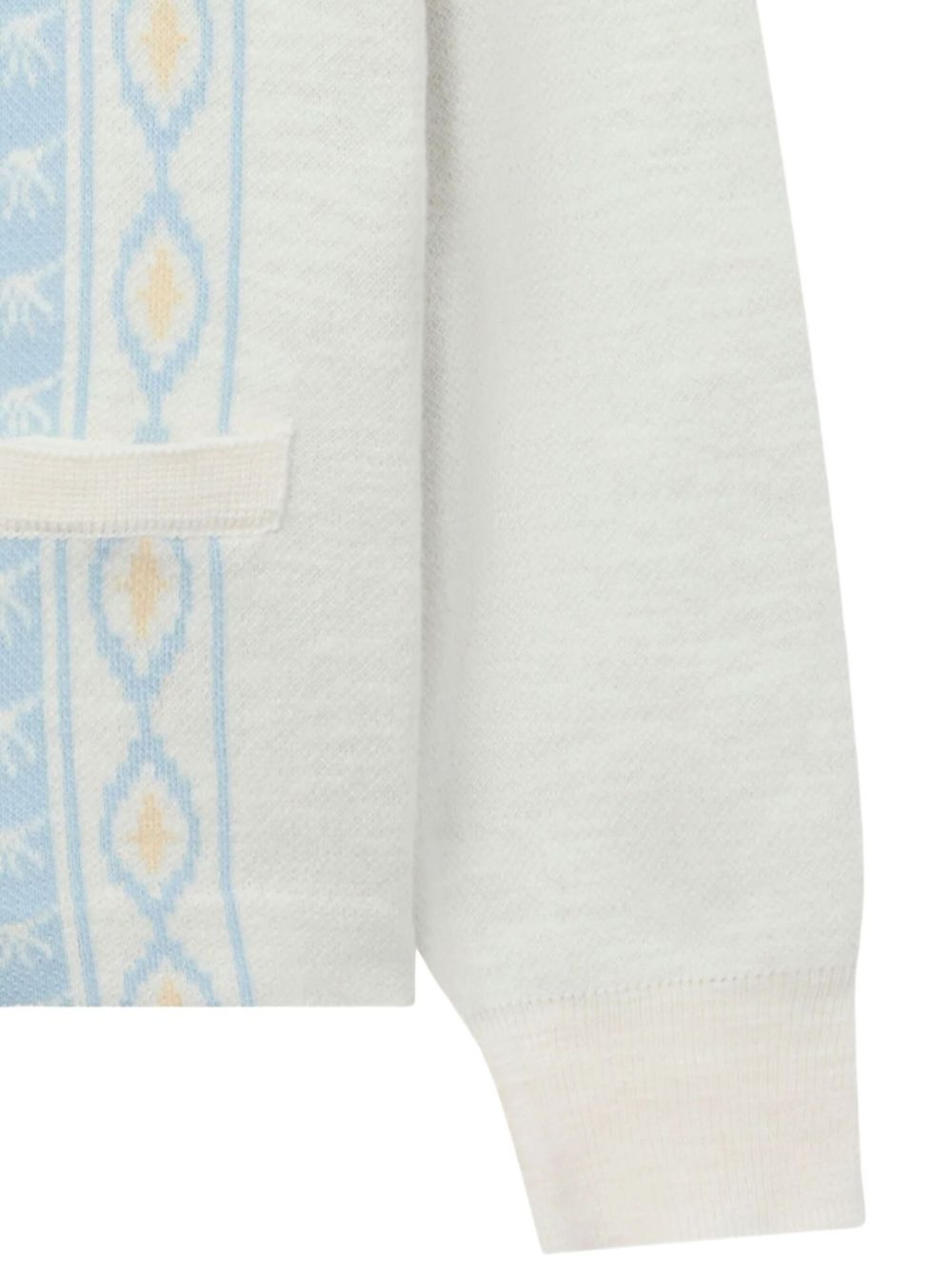 polo-neck patterned cardigan - 3