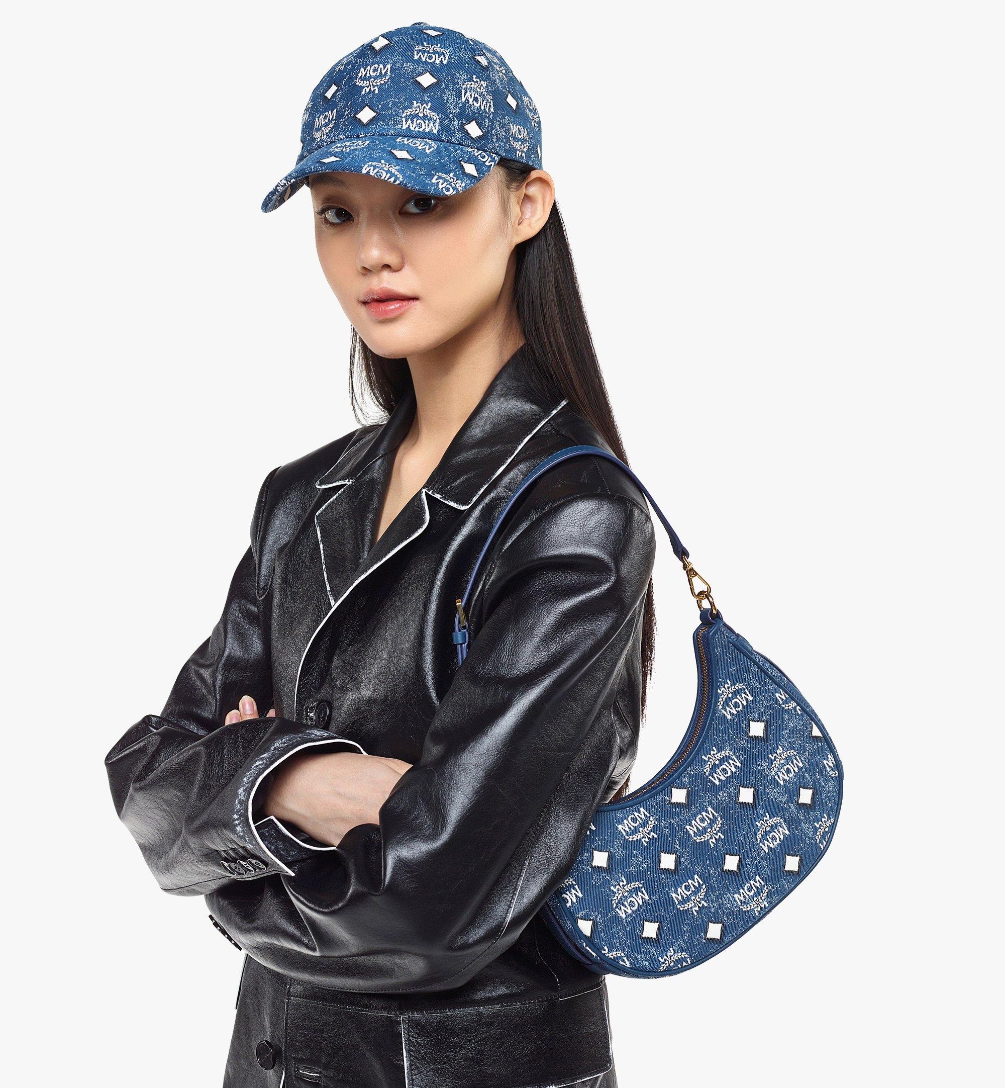 Aren Hobo Bag in Vintage Denim Jacquard - 2