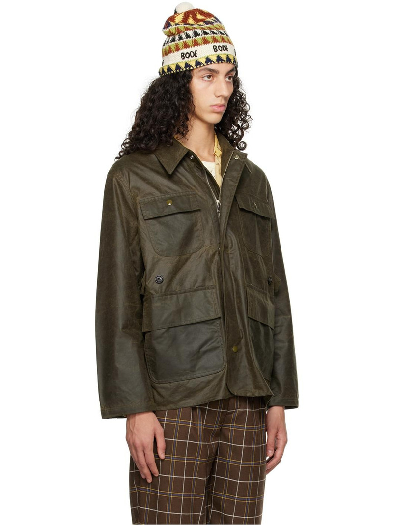 Khaki Waxed Jacket 2