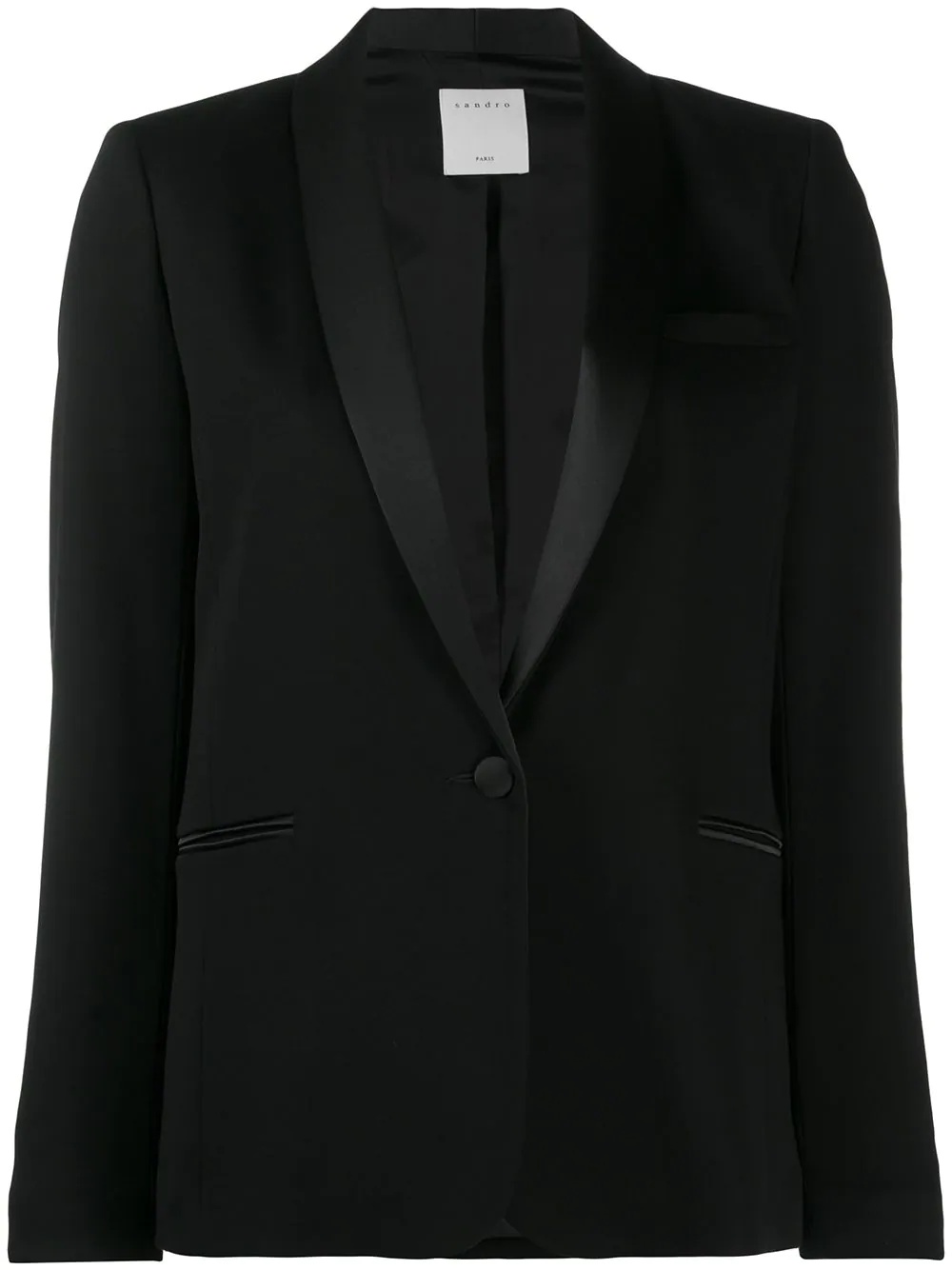 shawl collar blazer - 1