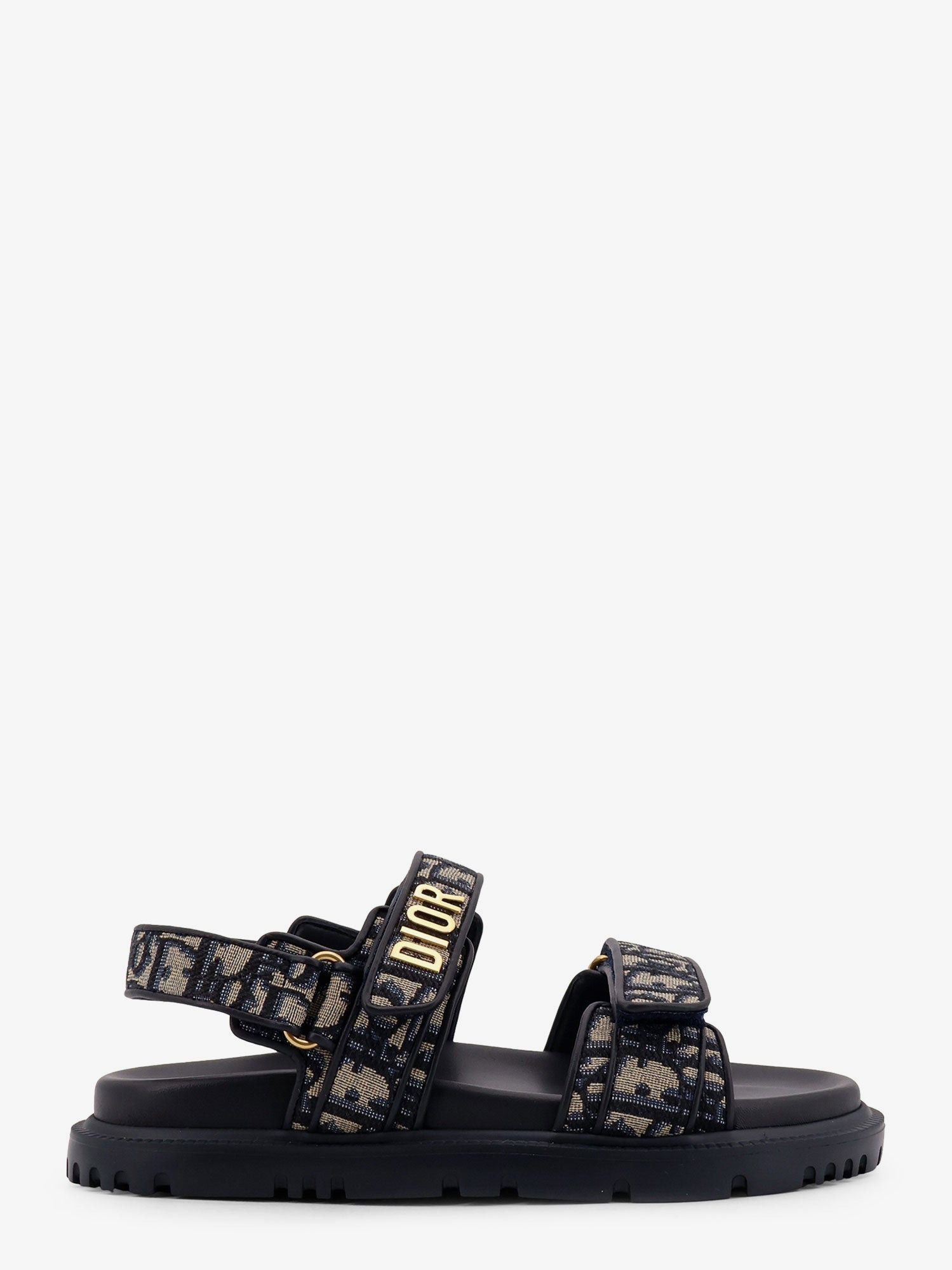 Dior Women Dioract Cotton Sandals With Dior Oblique Motif - 1