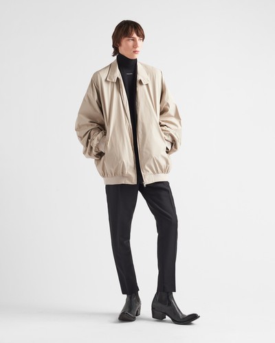 Prada Oversized cotton-blend bomber jacket outlook