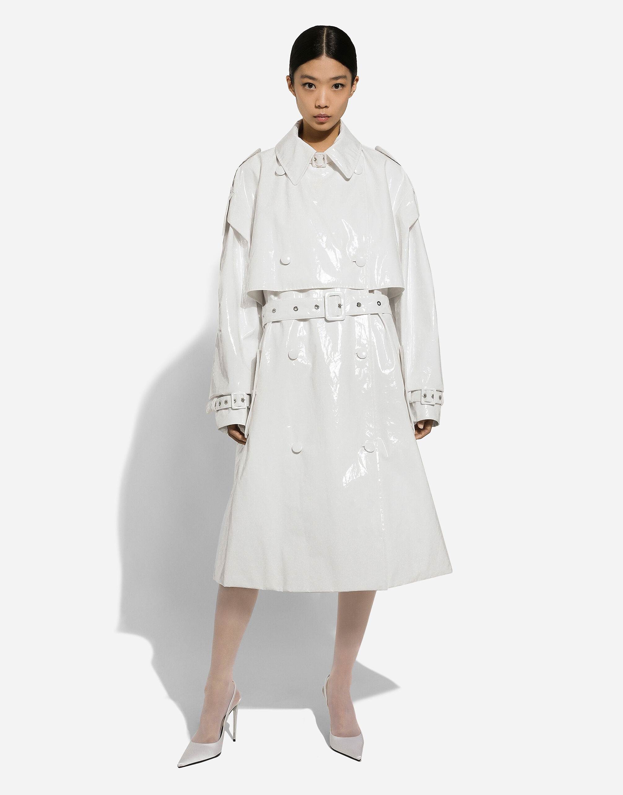 Coated cotton trench coat - 3