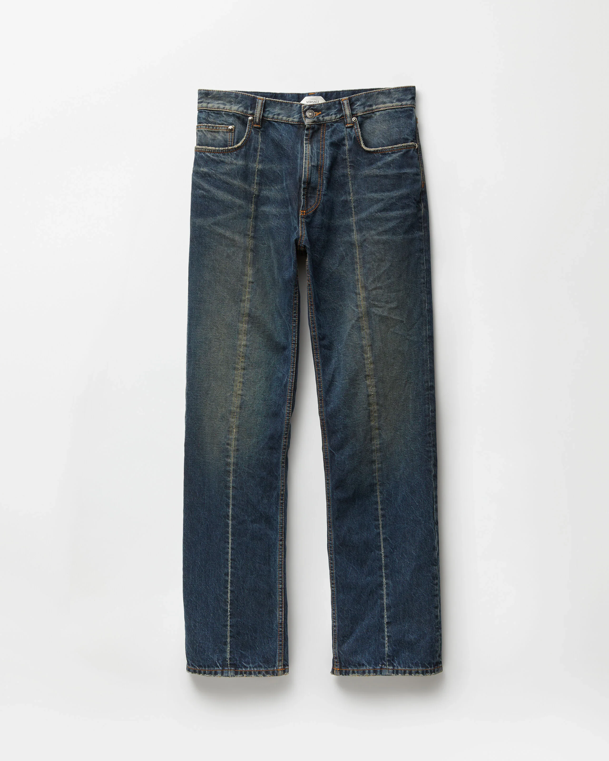 Distressed Straight Jeans - 1