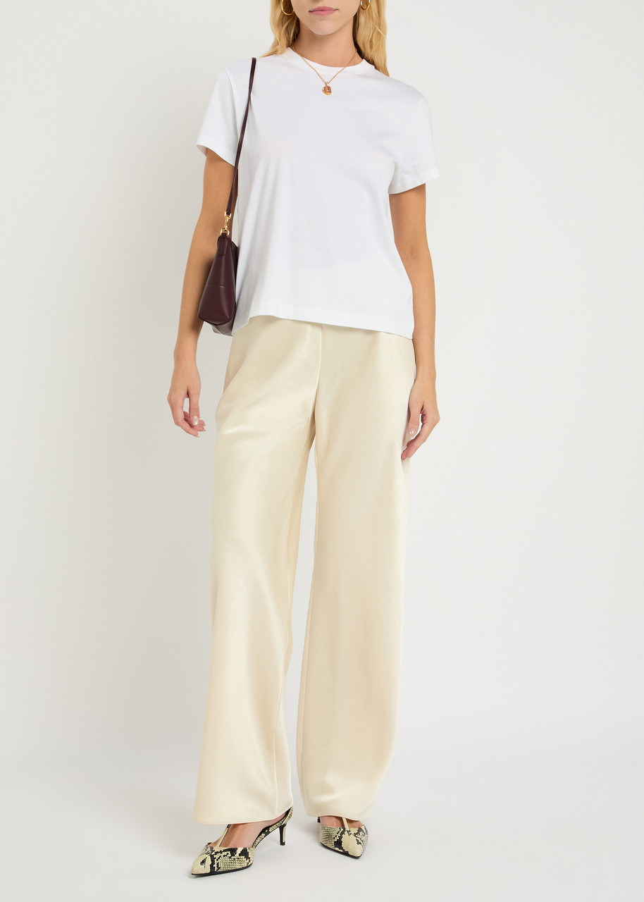 Vince Crew Neck Pima Cotton T-shirt - 4