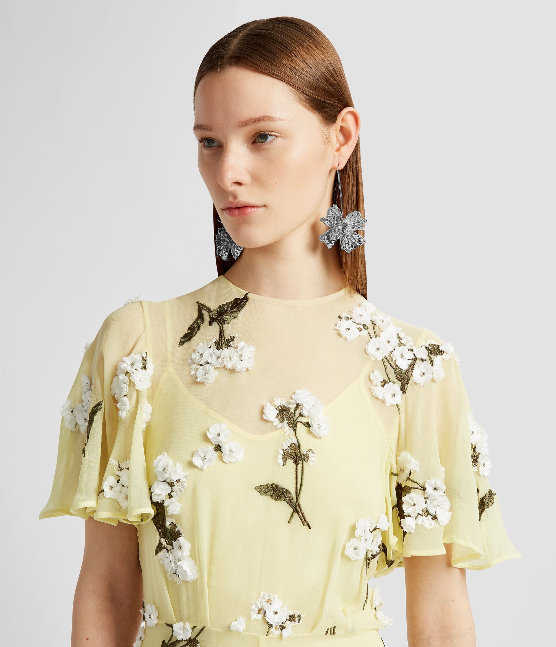 SHORT SLEEVE MIDI COCKTAIL DRESS - 5