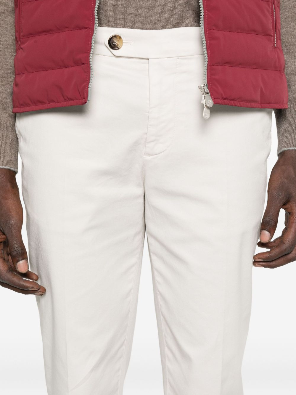 button-fly chinos - 5